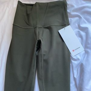 Lululemon Leggings // New// Tag on// Size 0 // Color Dark Olive